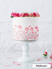 Wildflowers Cake Stencil - Full Size Design