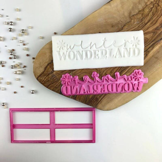 Winter Wonderland Christmas Cookie Cutter and Stamp