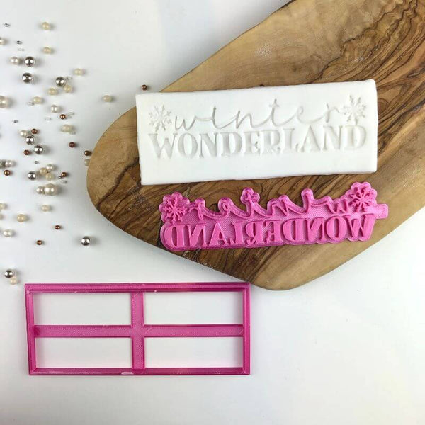 Winter Wonderland Christmas Cookie Cutter and Stamp