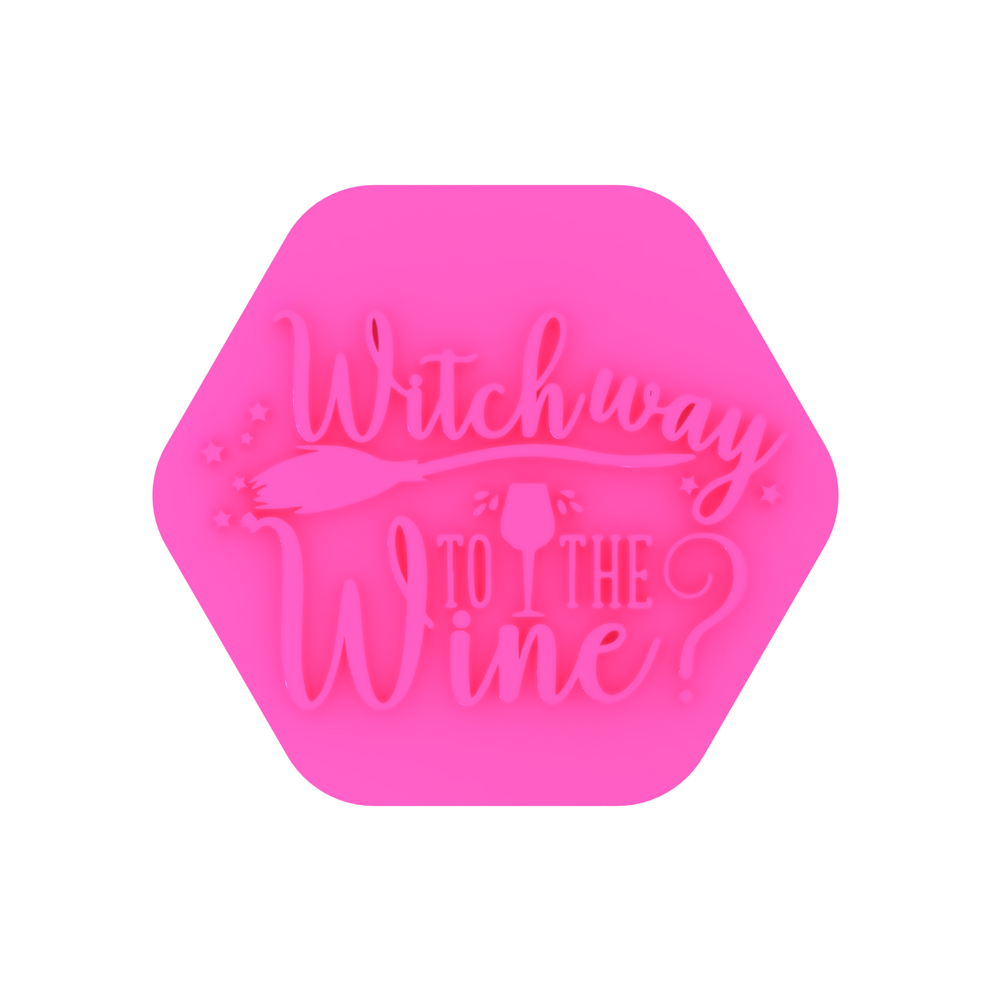 Witch Way to the Wine Cookie Stamp