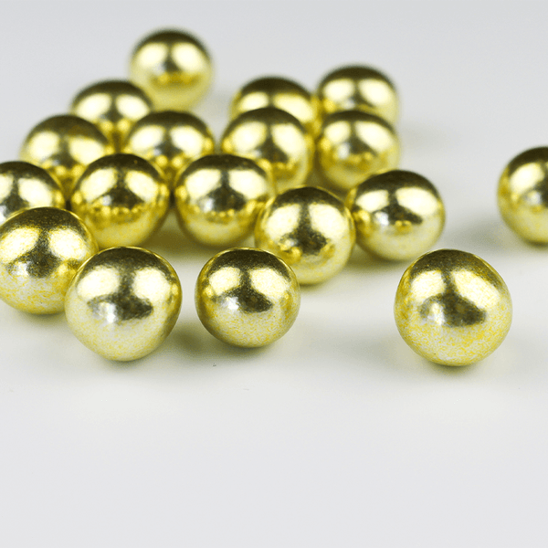 Shiny Gold XL Crispy Chocolate Ball Sprinkles