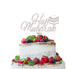 Hajj Mubarak Pretty Cake Topper Glitter Card White