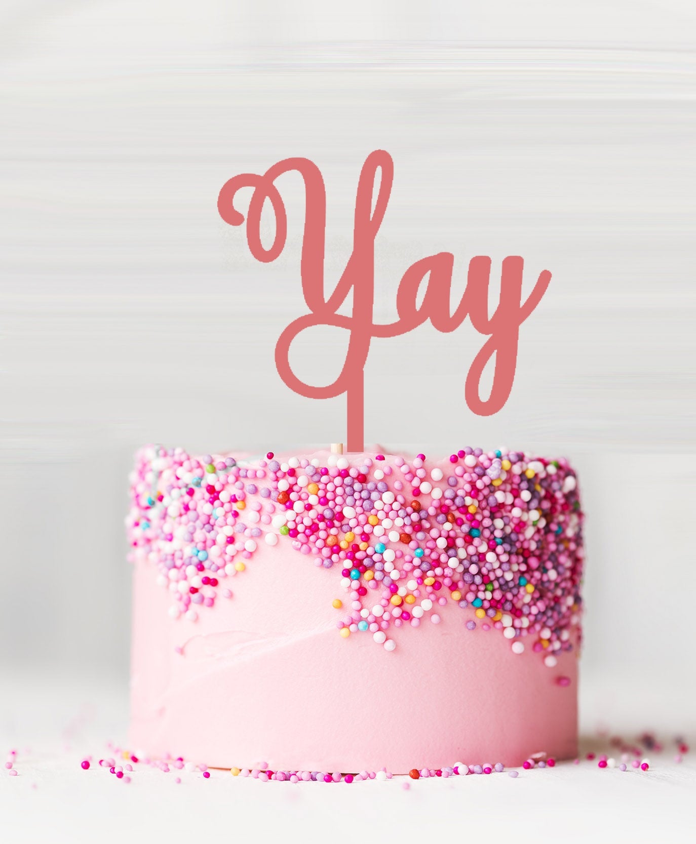 Double layer cake topper