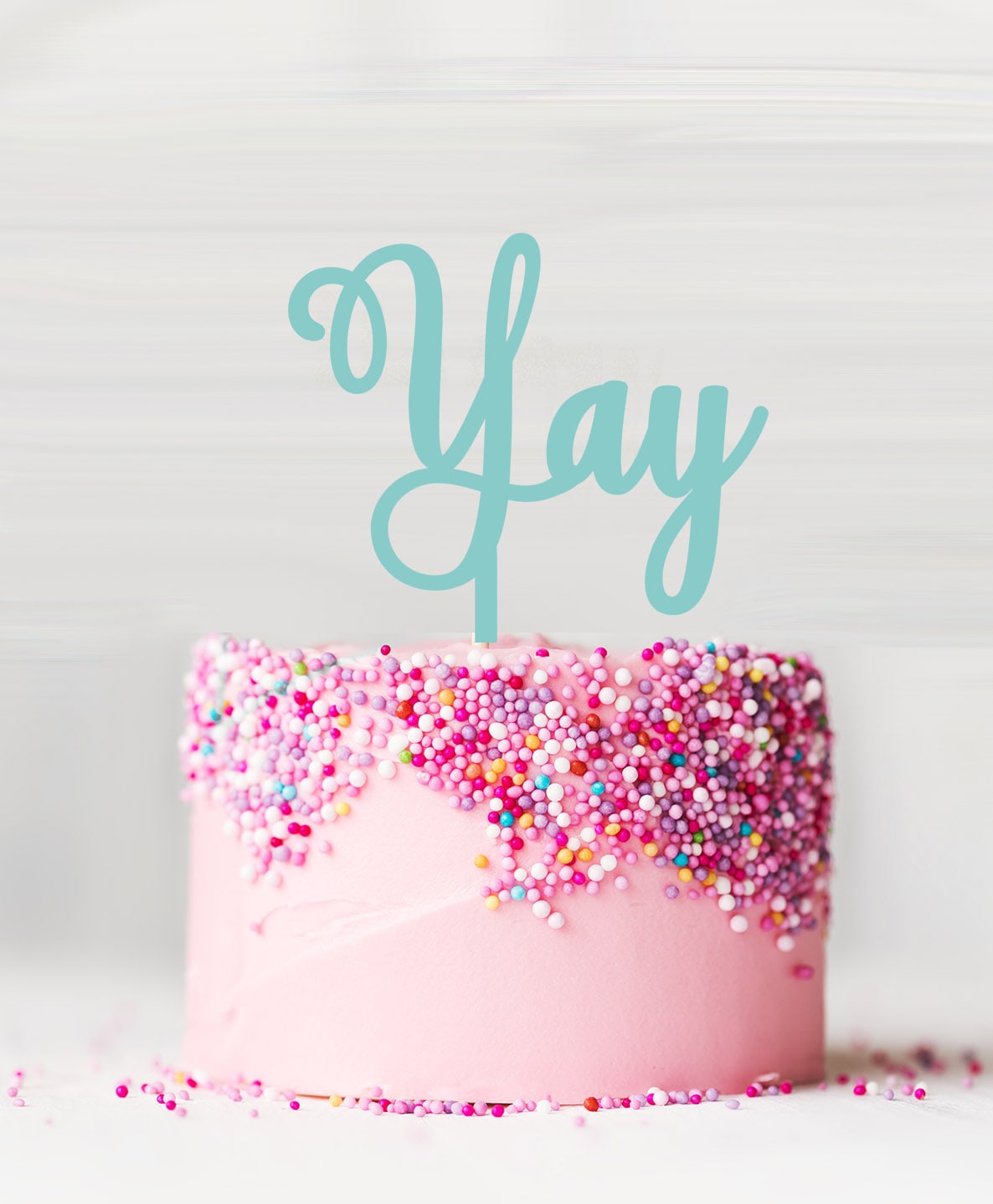 Yay Cake Topper Spearmint Green