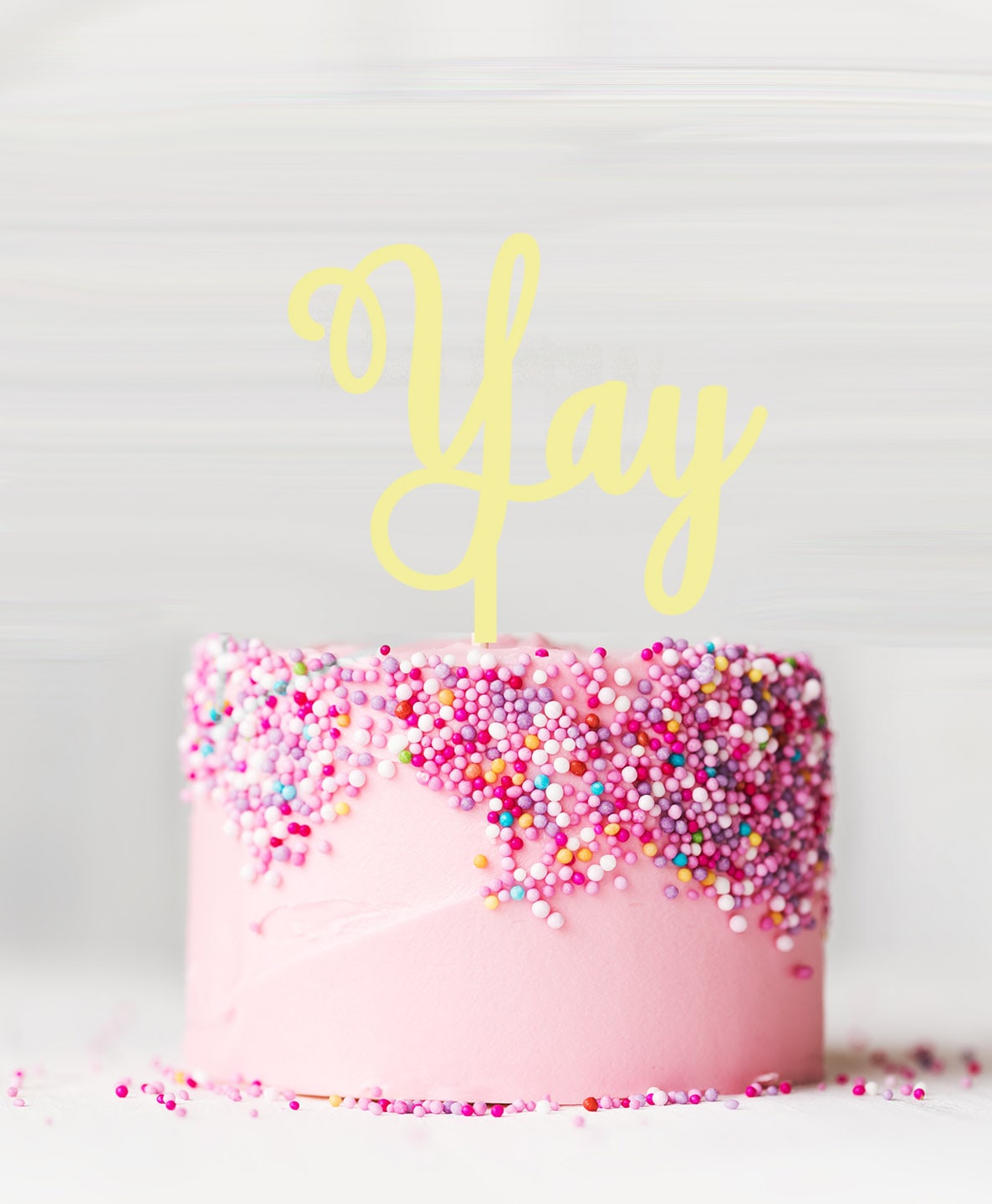 Yay Cake Topper Yellow Lemon Sorbet
