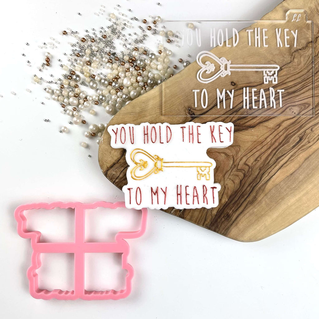 You Hold the Key to my Heart Valentine's Cookie Cutter and Embosser