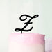 Wedding Initial Letter Z Style Acrylic Cake Topper