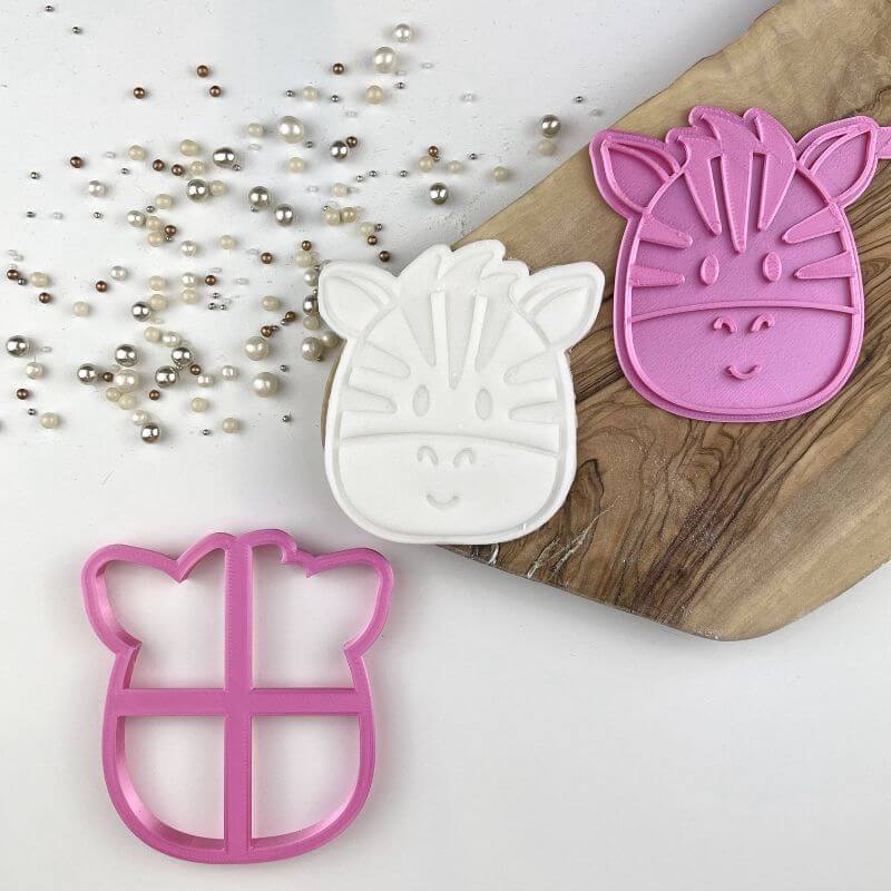 Zebra Jungle Cookie Cutter and Stamp