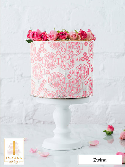Zwina Cake Stencil - Full Size Design