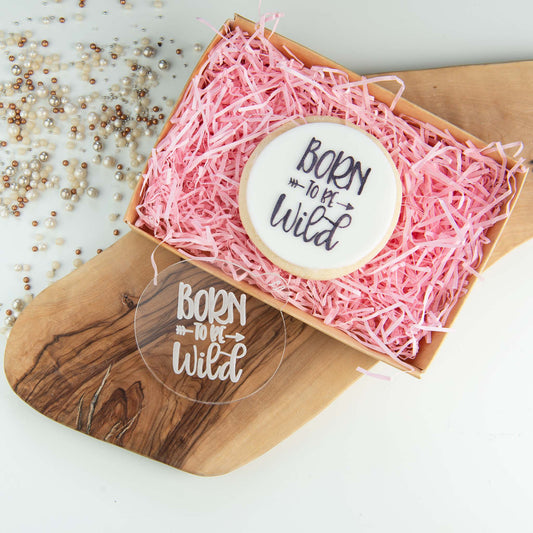 Born to Be Wild Baby Shower Cookie Embosser