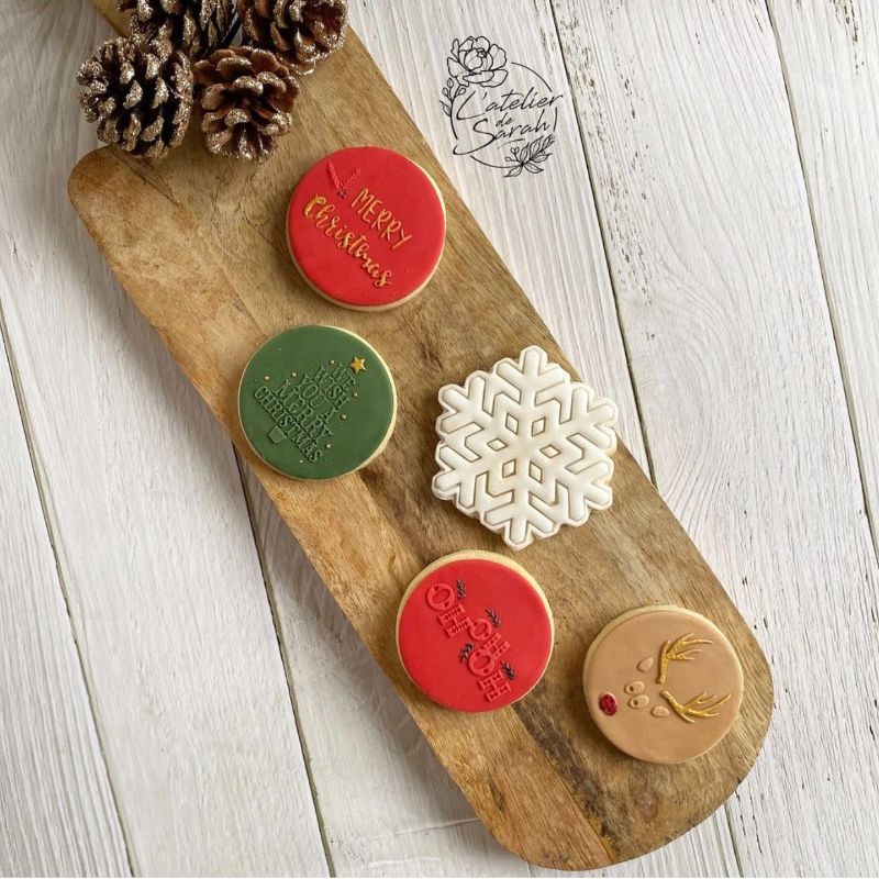 Merry Christmas Cookie Embosser