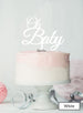 Oh BABY Baby Shower Cake Topper Premium 3mm Acrylic White