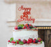 Happy 18th Birthday Pretty Cake Topper Glitter Card Red