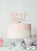 Welcome to the World Baby Shower Cake Topper Premium 3mm Acrylic Mirror Rose Gold