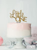 Little One Baby Shower Cake Topper Premium 3mm Acrylic Glitter Gold