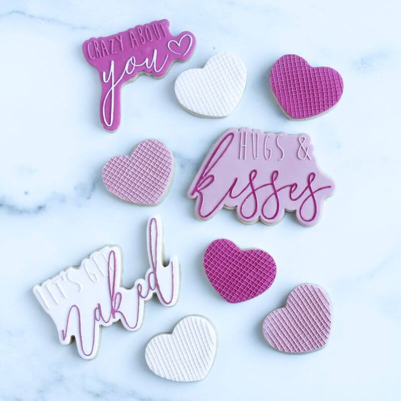 Crazy About You Valentine's Cookie Cutter and Embosser