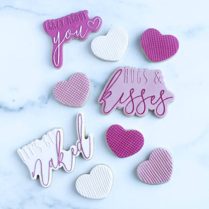 Crazy About You Valentine's Cookie Cutter and Embosser
