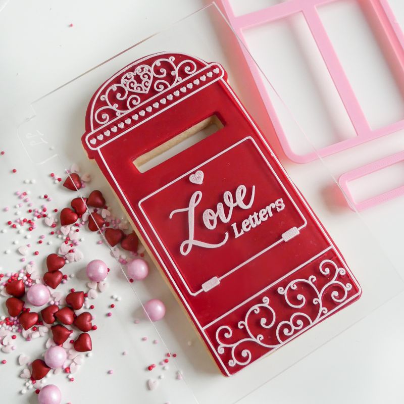 Love Post Box & Letters Valentine's Cookie Cutter and Embosser