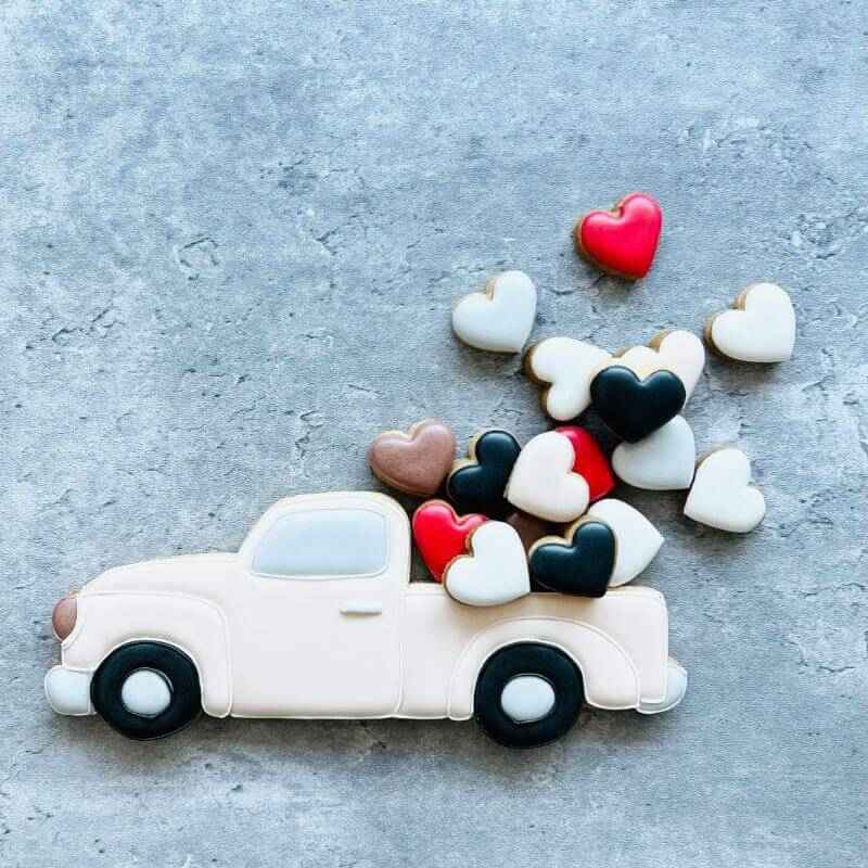 Love Truck Valentine's Cookie Cutters and Embosser