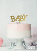 BABY Baby Shower Cake Topper Premium 3mm Acrylic Mirror Gold