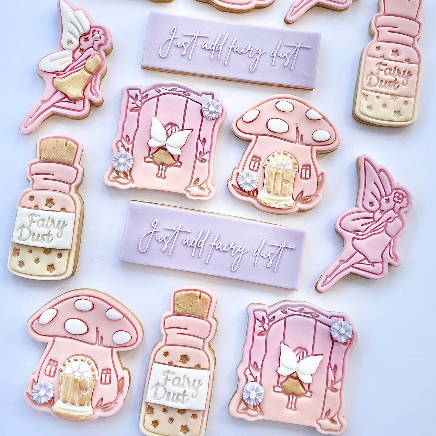 Fairy Dust Cookie Cutter and Stamp by Mays Bakes