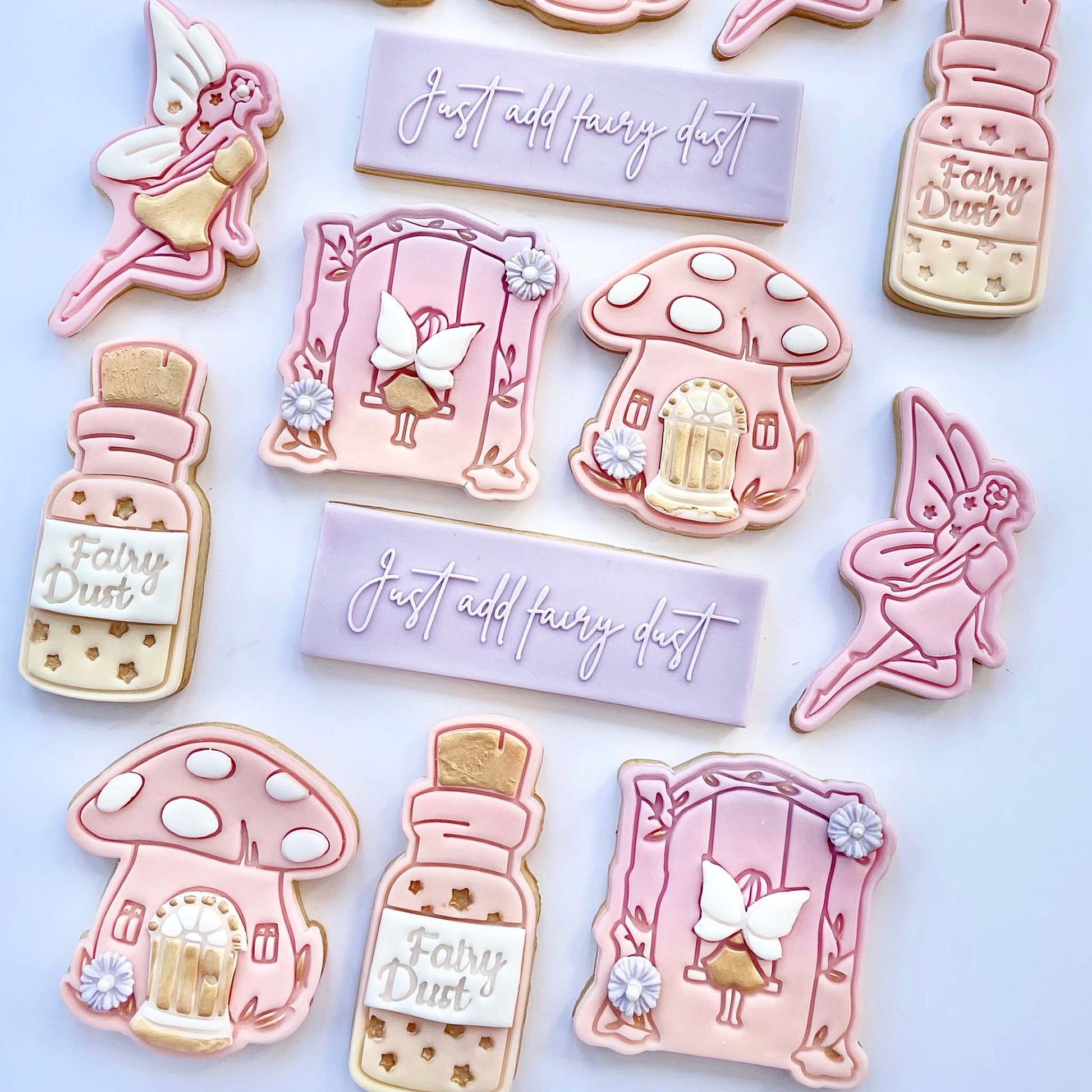 Fairy Dust Cookie Cutter and Stamp by Mays Bakes