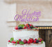 Hajj Mubarak Pretty Cake Topper Glitter Card Light Purple