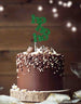 hohoho Christmas Cake Topper Glitter Card Green