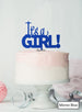 It's a Girl Baby Shower Cake Topper Premium 3mm Acrylic Mirror Blue