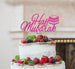 Hajj Mubarak Pretty Cake Topper Glitter Card Hot Pink