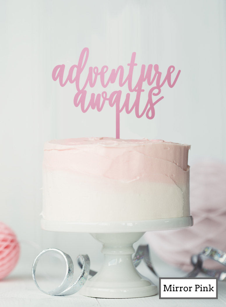 Adventure Awaits Hen Party Acrylic Shopify - Mirror Pink