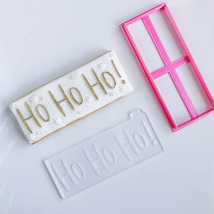 Ho Ho Ho! Style 2 Christmas Cookie Cutter and Embosser