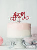 Custom Initials Heart Pretty Wedding Acrylic Shopify - Mirror Red
