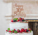 Happy 30th Birthday Pretty Cake Topper Glitter Card Rose Gold
