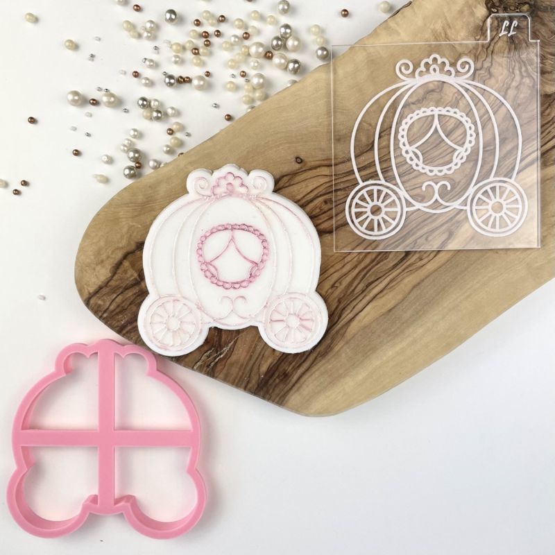 Princess Carriage Cookie Cutter and Embosser by Catherine Marie Bakes