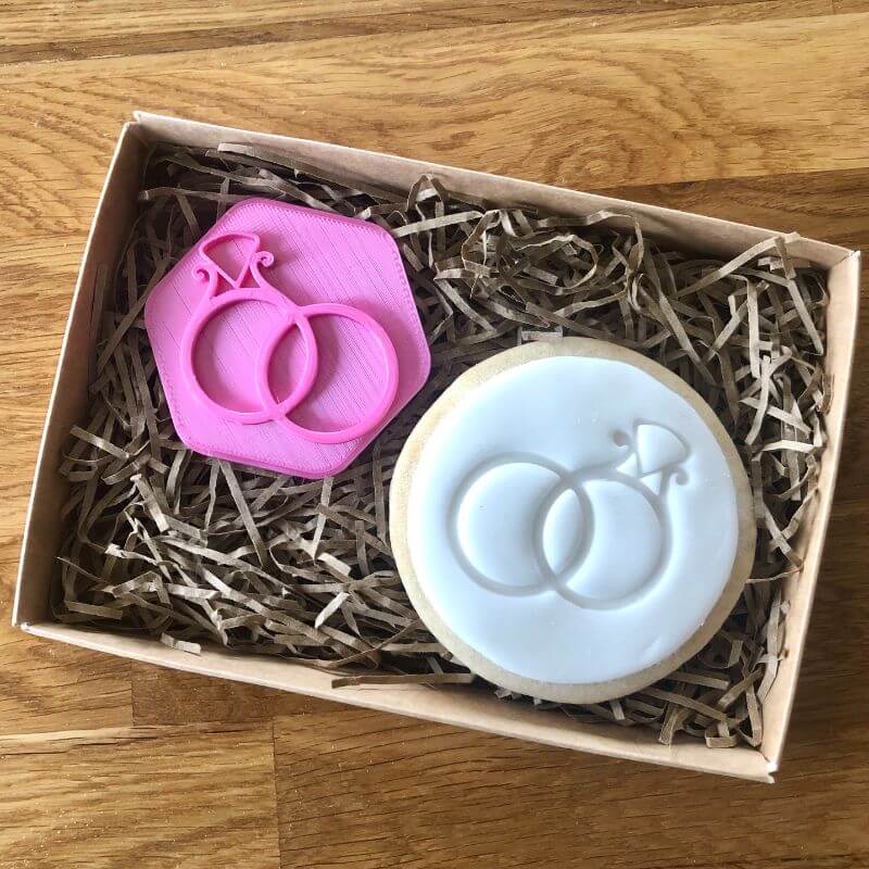 Wedding Rings Cookie Stamp