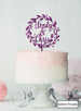 Custom Names Wreath Wedding Acrylic Shopify - Glitter Purple