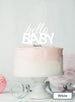 Hello BABY Baby Shower Cake Topper Premium 3mm Acrylic White