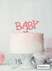BABY Baby Shower Cake Topper Premium 3mm Acrylic Raspberry