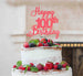 Happy 100th Birthday Pretty Cake Topper Glitter Card Light Pink
