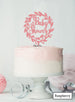 Baby Shower Wreath Cake Topper Premium 3mm Acrylic Raspberry