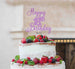 Happy 18th Birthday Pretty Cake Topper Glitter Card Light Purple