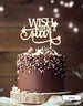 Wish Upon A Star Christmas Cake Topper Premium 3mm Acrylic Ivory